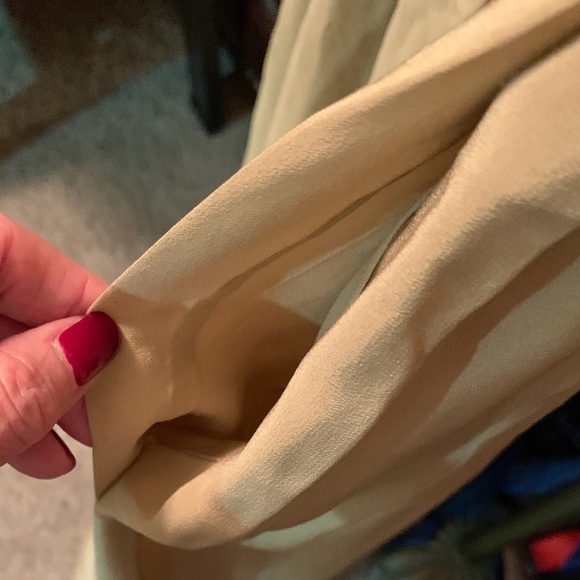 Vintage Oscar De la Renta Lillie Rubin size 6 Elegant Tan Women's pleated skirt - Picture 7 of 7